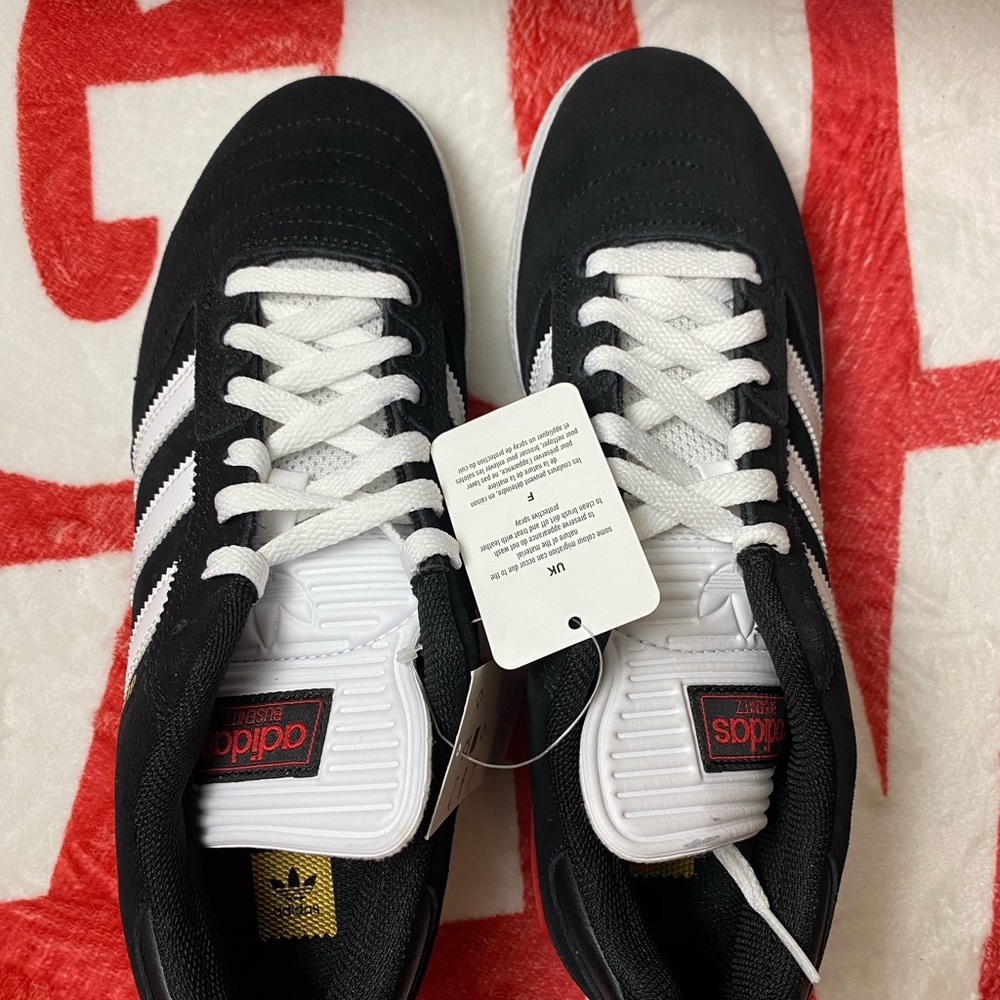 🆕 Adidas Businetz Skate Black/White/Red - Mens - Picture 6 of 10